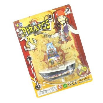 Bateau Pirate à Remonter sur Carte (12 pcs)
