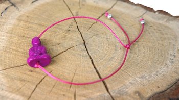 Bracelet Ibiza Bouddha Aubergine (1 pc.)