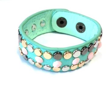 Bracelet turquoise avec clous (1 pc)