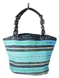 Sac B-FAIR Beads Noir/Bleu Clair (1 pc.)