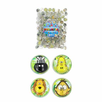 Mélange de Balles Rebondissantes Animaux de la Jungle - Ø 3,3 cm (100 pcs)