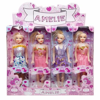 Poupées Amelie en Présentoir (Lot de 12)