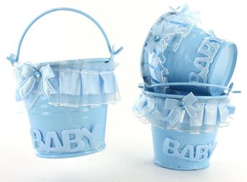 PETITS SEAUX DÉCORATIFS BLEUS (10 pcs)
