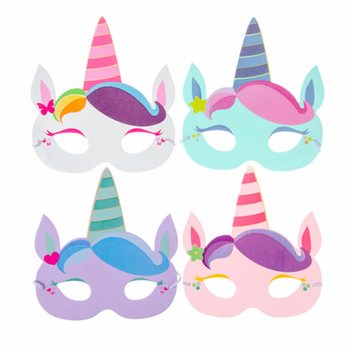 Lot de Masques Licorne en Mousse (48 pcs.)