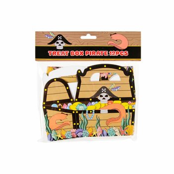 Bo&icirc;te &agrave; bonbons Pirate 12x12.5x6 cm (12 pcs)