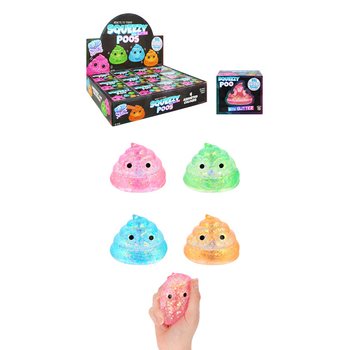 CACA SQUEEZE - AVEC GEL SUCRE PAILLET&Eacute; - COLORIS MIXTES - EN DISPLAY (12 pcs)