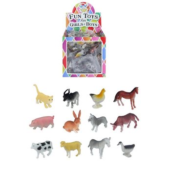 Jouets de Kermesse Animaux de la Ferme en Présentoir (84 pcs)