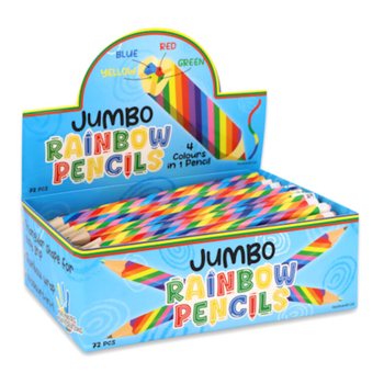Crayons Arc-en-ciel en Pr&eacute;sentoir (72 pcs.)