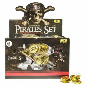 Pr&eacute;sentoir de 48 Sachets de Pi&egrave;ces de Pirate