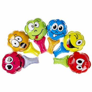 BALLONS SMILEY AUTO-GONFLANTS À TENIR (48 pcs)