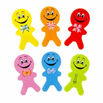 Gommes Smiley Joyeux en 2 pi&egrave;ces (36 sets)