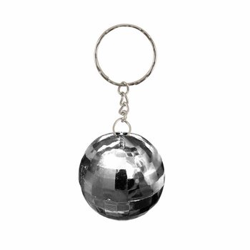 Porte-clés Boule à Facettes Argentés (Lot de 12)
