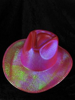 Chapeau de Cowboy &agrave; Paillettes - Rouge