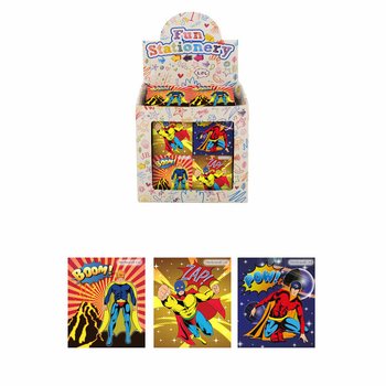 Mini-Carnets de Notes - Modèle : Super-héros en Présentoir (480 pcs)