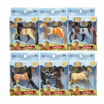 LITTLE HORSE - Figurines de Chevaux en Pr&eacute;sentoir (12 pcs)