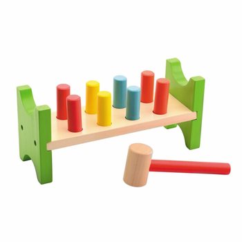 JOUECO - Banc &agrave; marteler en bois - D&egrave;s 12 mois (1 pce)
