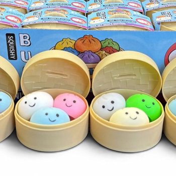 RAGE - Squishy MINI&rsquo;S EDITION Bun Dumplings PETIT (5.3 x 5.3 x 4.1 cm) Viral 2026 Fidget Toy (24 pcs.)