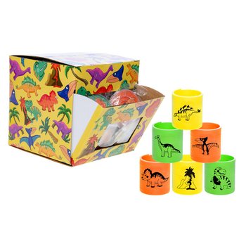 Spirales Dinosaures en Pr&eacute;sentoir (60 pi&egrave;ces)