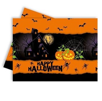 Nappe Happy Halloween 120 x 180 cm (6 pièces)