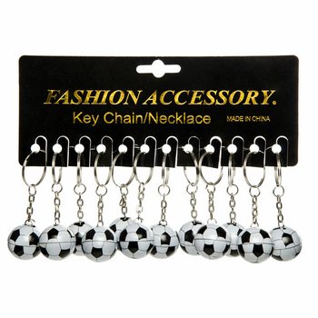PORTE-CLÉS FOOTBALL EN MÉTAL (48 pcs)