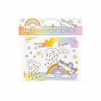 Bo&icirc;tes Cadeaux Licorne / Bo&icirc;tes &agrave; Bonbons 12x12.5x6 cm (12 pcs)