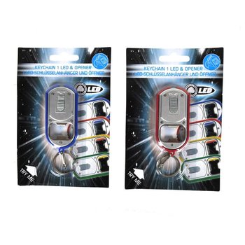 Décapsuleur Porte-clés avec Lampe de Poche sur Carte (12 pcs)