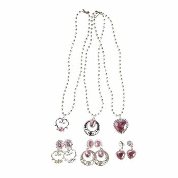 Ensemble Collier et Boucles d'oreilles Princesse (36 pi&egrave;ces)