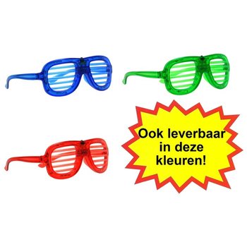 LUNETTES SHUTTER SHADES AVEC &Eacute;CLAIRAGE - COULEUR : JAUNE (12 pcs)