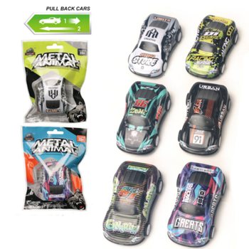 Voitures de Course en M&eacute;tal Pull Back en Sac Cadeau (24 pi&egrave;ces)