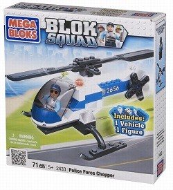 HÉLICOPTÈRE DE POLICE MEGABLOKS BLOK SQUAD - 2433 (1 pc)