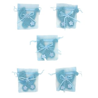 SACHET CADEAU NAISSANCE - BLEU B&Eacute;B&Eacute; (12 pcs)