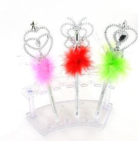 Stylo Baguette Magique avec Peluche (12 pi&egrave;ces)