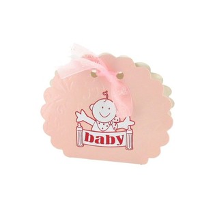 Bo&icirc;tes Cadeaux Naissance - Rose (12 pcs) | Drag&eacute;es Baby Shower