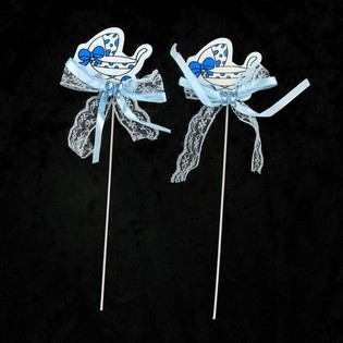 PIC &Agrave; G&Acirc;TEAU DE NAISSANCE - POUSSETTE BLEUE (12 pi&egrave;ces)