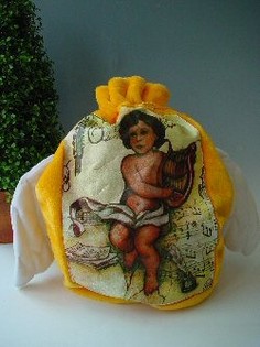 Grand Sac Cadeau avec Ailes d'Ange (2 pcs)