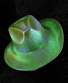 Chapeau de Cowboy &agrave; Paillettes - Vert (6 pcs)