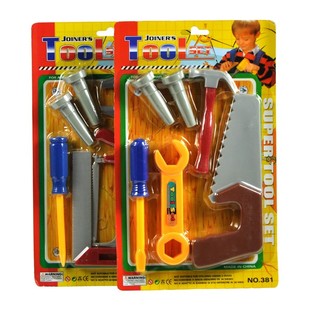 Outils Jouets pour Enfants sur Carte (6 pi&egrave;ces)