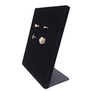 Pr&eacute;sentoir &agrave; bagues vertical - Velours (1 pc)