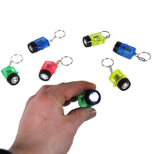 Mini-Lampes de Poche Porte-Cl&eacute;s (96 pi&egrave;ces)