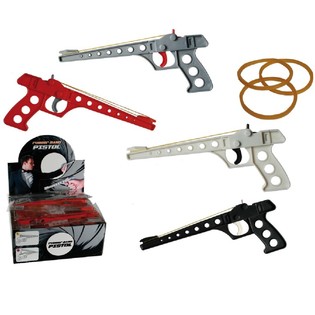 Pistolet &agrave; &eacute;lastiques GADGET en pr&eacute;sentoir (24 pcs.)