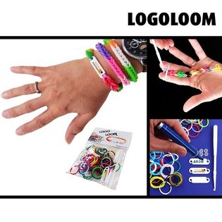 Kits Cr&eacute;ation de Bracelets "LOGOLOOM" avec &Eacute;tiquettes (50 pcs)