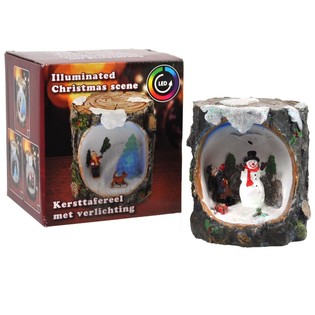 SC&Egrave;NE DE NO&Euml;L AVEC &Eacute;CLAIRAGE LED (6 pcs)