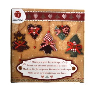 Kit DIY Suspensions de No&euml;l 5 Pi&egrave;ces - Mod&egrave;le 1 (6 pcs)