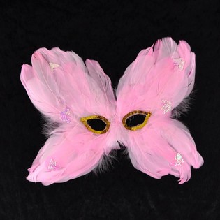 Loup de F&ecirc;te avec Plumes - Mod&egrave;le: 20 (23 pcs)