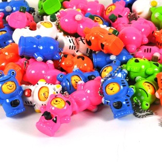 PORTE-CL&Eacute;S OURS AVEC VISAGES ROTATIFS (24 pcs.)