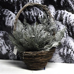 GRAND PANIER DE NO&Euml;L DE LUXE / SUSPENSION DE PORTE (4 pcs)
