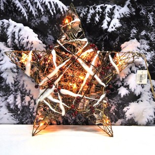 GRANDE &Eacute;TOILE DE NO&Euml;L LUMINEUSE D&Eacute;CORATIVE 45 CM (2 pcs.)