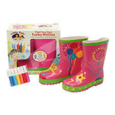 FUNKY WELLIES - COLORIE TES PROPRES BOTTES - ROSE / TAILLE : 30