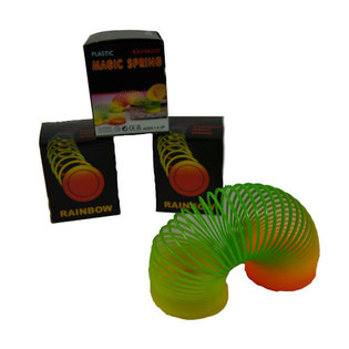 SPIRALE ARC-EN-CIEL EN BO&Icirc;TE &Oslash; 5.5 CM. (48 pcs)