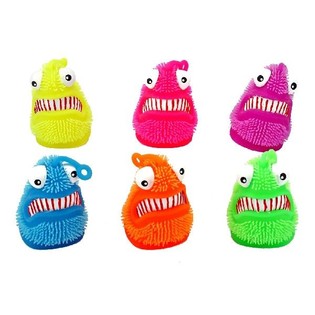 GROS MONSTRES PUFFER LUMINEUX AVEC LUMI&Egrave;RE &Oslash;9,5CM (12 pces)